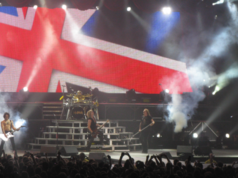 Def Leppard on stage at Wembley in 2008