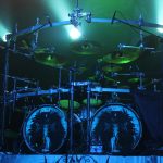 Casey Grillo of Kamelot on stage at London's Kentish Town Forum, November 2012