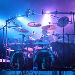 Casey Grillo of Kamelot on stage at London's Kentish Town Forum, November 2012