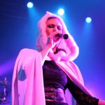 Elize Ryd singing with Kamelot on stage at London's Kentish Town Forum November 2012