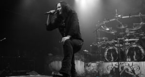 Thomas Youngblood of Kamelot on stage at London's Kentish Town Forum Addressing The Crowd November 2012