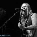 Fozzy guitarist Rich Ward on stage at London's Electric Ballroom December 2012
