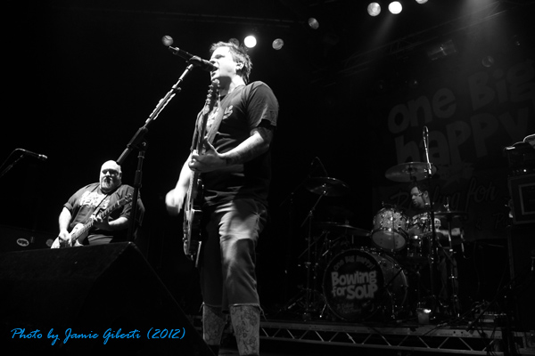 Bowling For Soup on stage at Cambridge Junction, October 2012