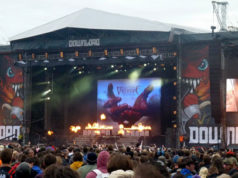 Bullet For My Valentine on stage at Download 2013