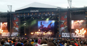 Bullet For My Valentine on stage at Download 2013