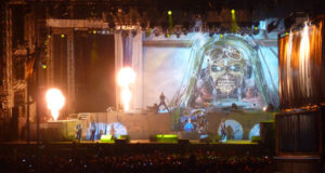 Iron Maiden on stage at Download 2013