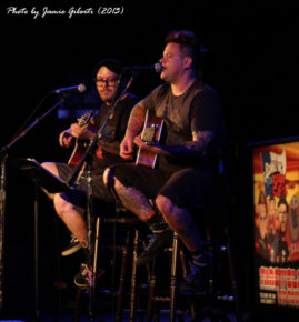 Jaret & Erik from Bowling For Soup performing "Almost" at Union Chapel, London, October 2013
