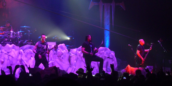 Trivium on stage at Brixton Academy February 2014