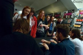 You Me At Six signing for fans at HMV Glasgow, January 2014