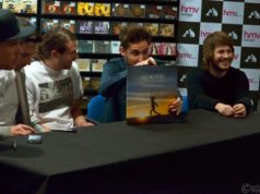 You Me At Six Pose With Cavalier Youth, HMV Glasgow, January 2014