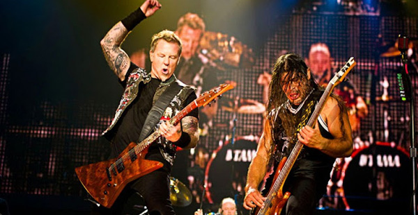 Metallica performing live in 2013. Photo credit Metallica.com.