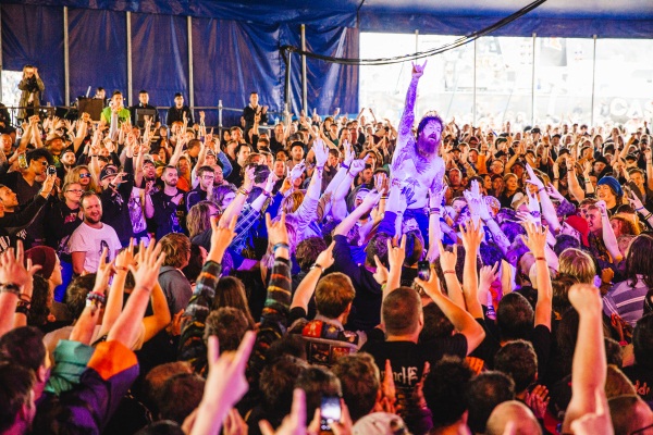 Feed The Rhino performing at Download Festival 2014. Photo by Andrew Whitton