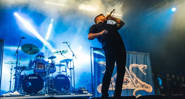 Suicide Silence performing at Download Festival 2014 photo by Derek Bremner