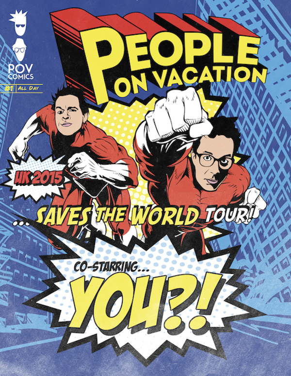 People On Vacation UK Tour Support Contest Poster Artwork