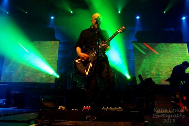 Devin Townsend on stage in Manchester