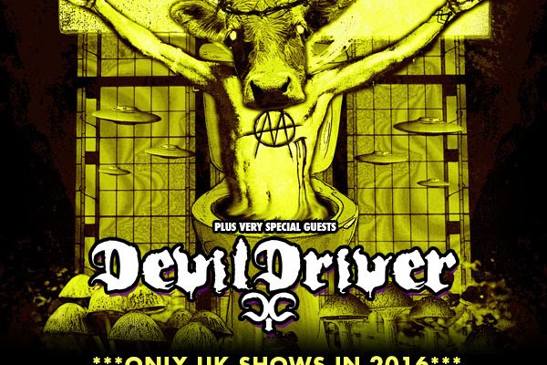 Ministry Devildriver August 2016 UK Tour Poster