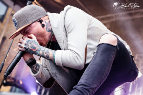 Memphis May Fire on stage at Slam Dunk South Hatfield 30th May 2016