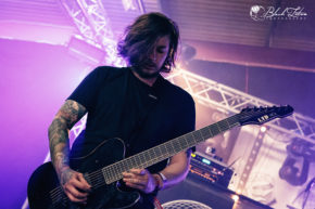 Shields on stage at UK Tech-Metal Fest 2016 10th July 2016
