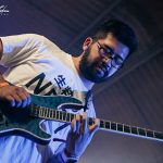 Sithu Aye on stage at UK Tech-Metal Fest 2016 9th July 2016