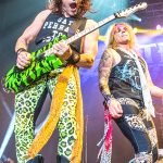 Steel Panther on stage at Manchester Arena 18th October 2016