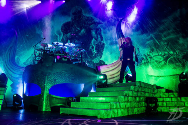 Amon Amarth On Stage At The Roundhouse, London, 2016
