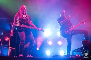 In Flames on stage at Manchester Arena 16th January 2017