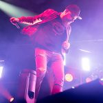 In Flames on stage at Manchester Arena 16th January 2017