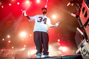 Limp Bizkit on stage at Manchester Arena 12th December 2016