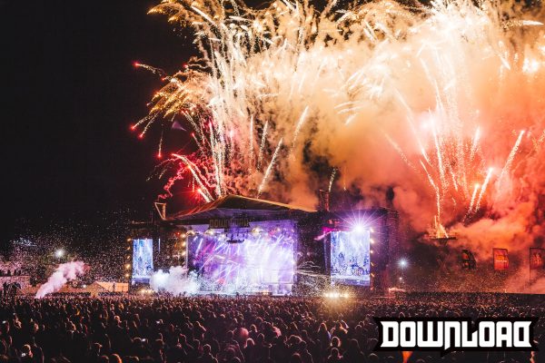 Download Festival night time stage