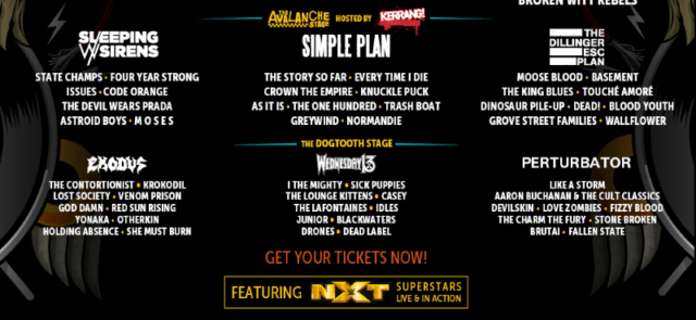 Download Festival 2017 Final Line Up Avalanche Dogtooth Stage Header