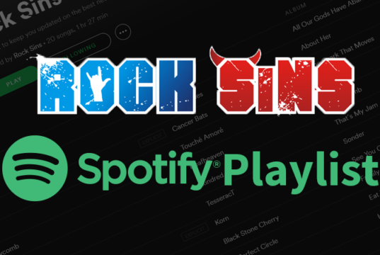 Rock Sins Spotify Playlist Header Image