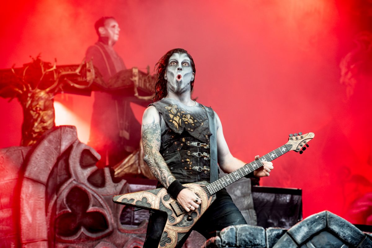 Powerwolf on stage at Bloodstock Open Air Festival 2019