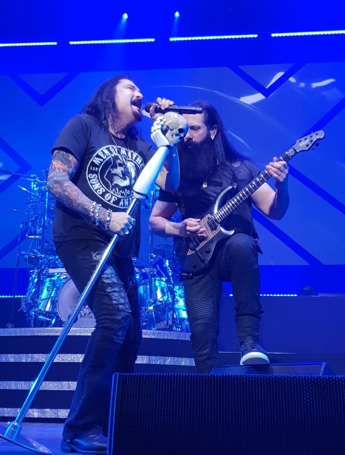 Dream Theater - James Labrie and John Petrucci on stage at London's Hammersmith Apollo, Feb 21st 2020 by Matt Hill