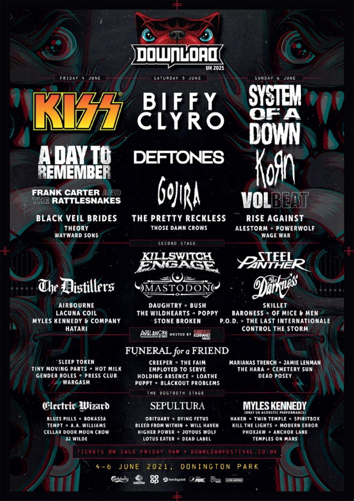 Download Festival 2021 First Lineup Poster
