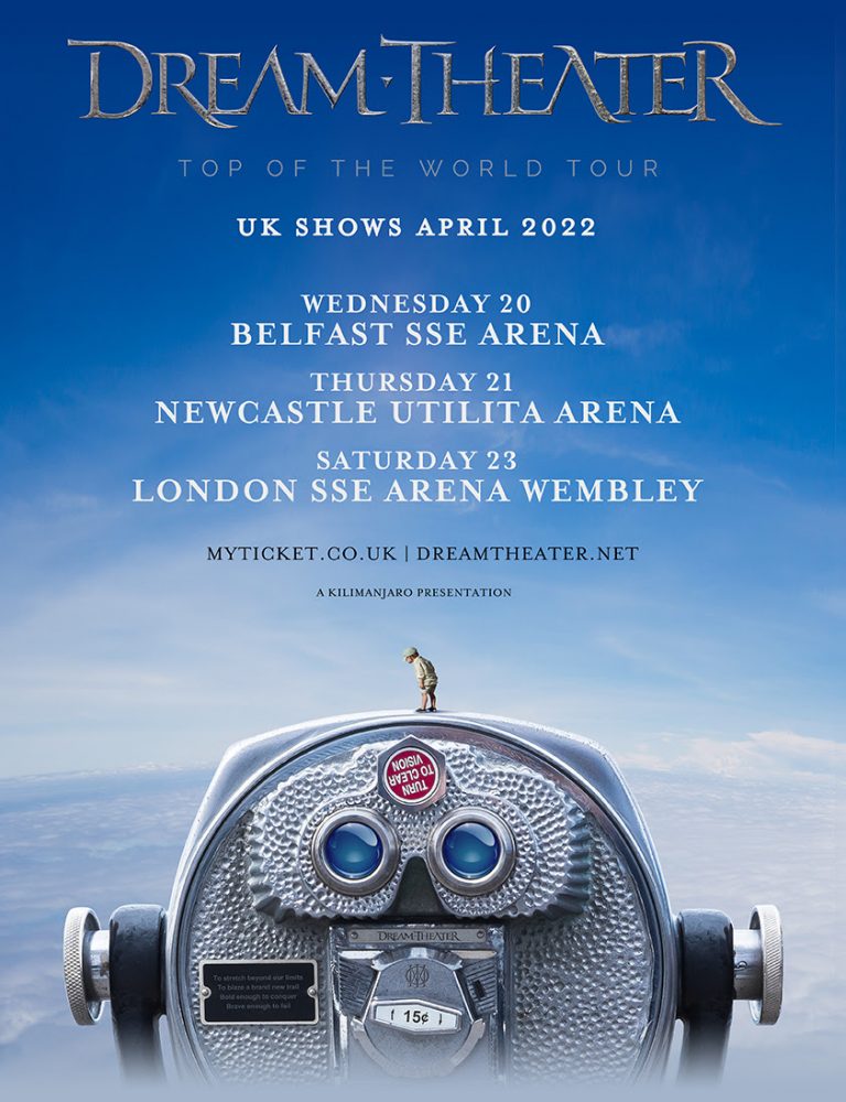 Dream Theater 2022 UK Tour Poster