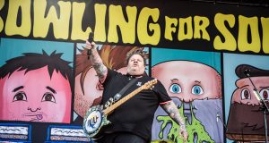 Bowling For Soup - frontman Jaret Reddick on stage at Slam Dunk Festival 2023 in Hatfield