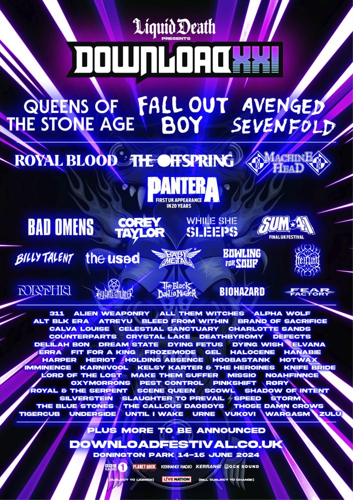 Download Festival 2024 - First Line Up Announcement Poster