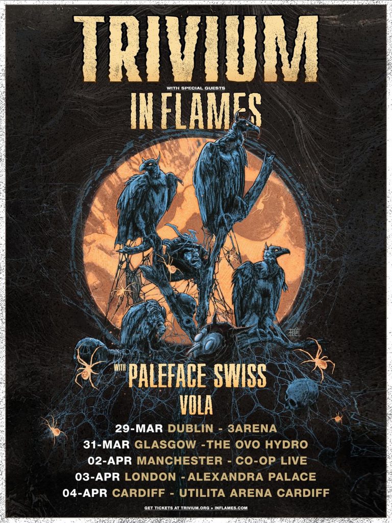 Trivium / In Flames UK and Ireland Tour Poster 2027