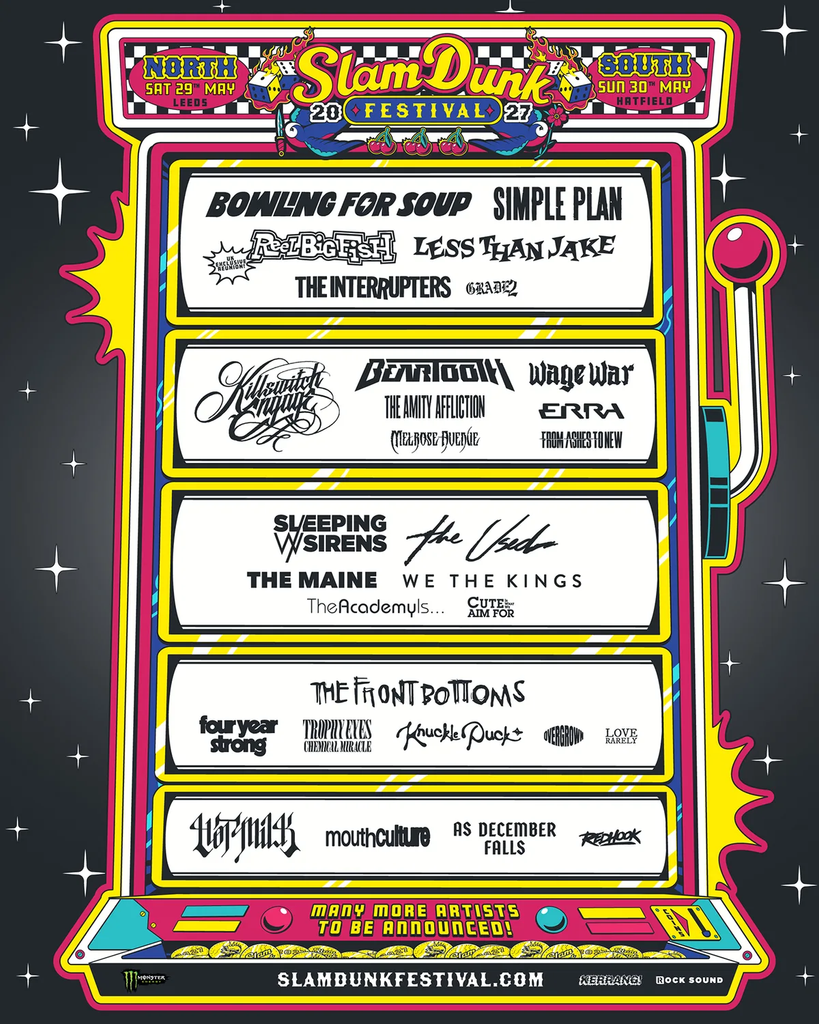 Slam Dunk Festival 2027 First Line Up Poster